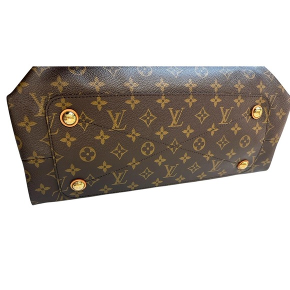 Louis Vuitton Monogram Canvas Olympe Shoulder Handbag Push Lock Closure Purple - Picture 4 of 17